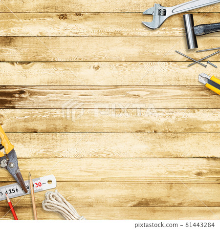 工具和木紋材料 工具和木紋材料 81443284
