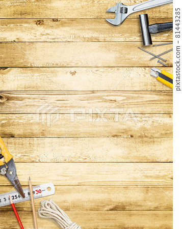 工具和木紋材料 工具和木紋材料 81443285