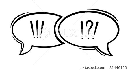 Swearing speech bubble censored with symbols. Hand drawn swear words in dialogue bubbles to express exclamation and bad mood. Vector illustration Swearing speech bubble censored with symbols. Hand drawn swear words in dialogue bubbles to express exclamation and bad mood. Vector illustration 81446123