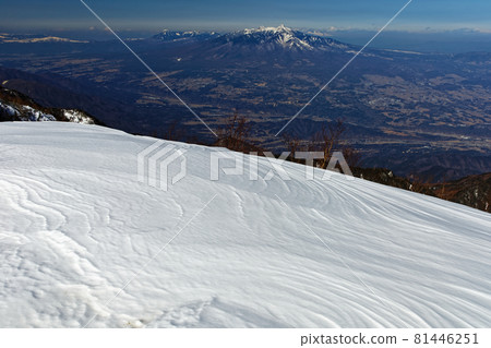 位於富士山脊線上的須賀布拉山脈和八嶽山脈。 位於富士山脊線上的須賀布拉山脈和八嶽山脈。 81446251