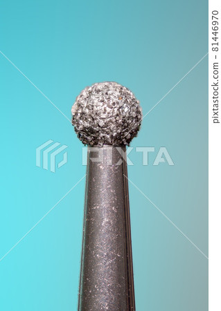Diamond drill bit on white background. 81446970