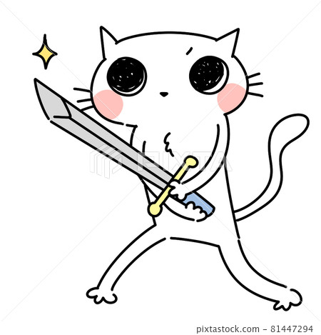 Hold a sword, fight 81447294