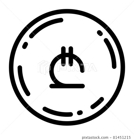 格魯吉亞拉里硬幣圖標矢量圖 81451215