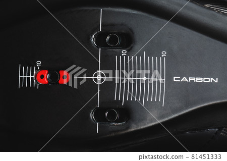 Composite product made of carbon fiber with the inscription CARBON and a distance scale 81451333