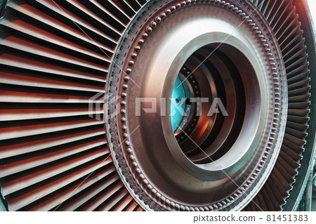 Disassembled gas turbine to generate electricity for structural elements 81451383