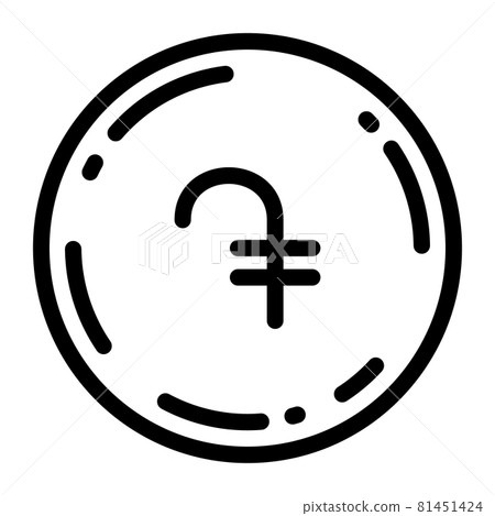 Armenian dram coin icon vector illustration Armenian dram coin icon vector illustration 81451424