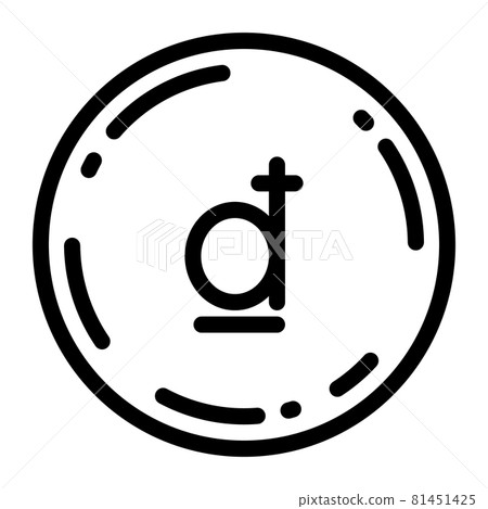 越南盾硬幣圖標矢量圖 81451425