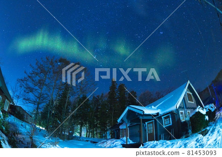 Scandinavian lodge house and aurora Scandinavian lodge house and aurora 81453093