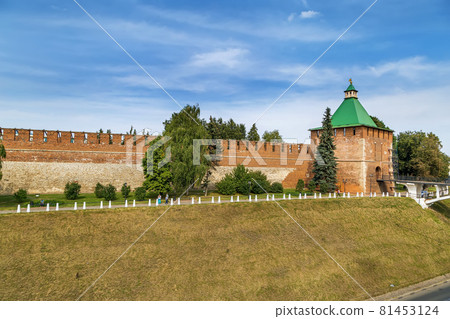 Wall  of Nizhny Novgorod Kremlin, Russia 81453124