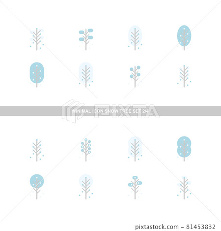 最小的圖標雪和樹集 001 2/4 最小的圖標雪和樹集 001 2/4 81453832