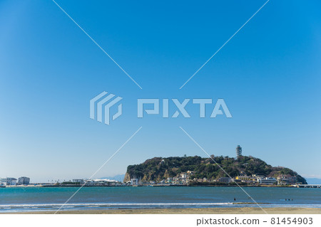 [江之島弁天橋和海燭] 81454903