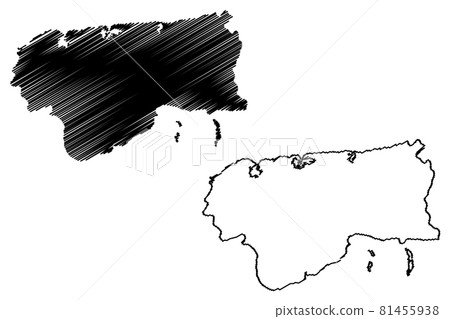 Artemisa Province (Republic of Cuba, Provinces of Cuba) map vector illustration, scribble sketch Artemisa map.. Artemisa Province (Republic of Cuba, Provinces of Cuba) map vector illustration, scribble sketch Artemisa map.. 81455938
