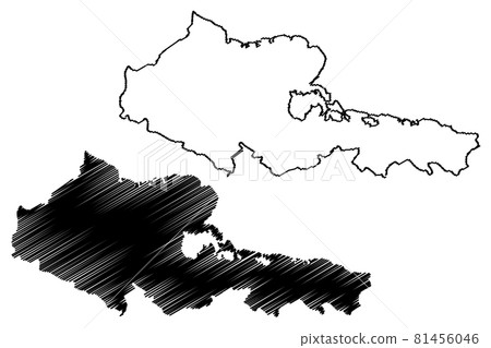 Holguin Province (Republic of Cuba, Provinces of Cuba) map vector illustration, scribble sketch Holguin map Holguin Province (Republic of Cuba, Provinces of Cuba) map vector illustration, scribble sketch Holguin map 81456046