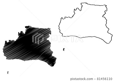 Mayabeque Province (Republic of Cuba, Provinces of Cuba) map vector illustration, scribble sketch Mayabeque map.... Mayabeque Province (Republic of Cuba, Provinces of Cuba) map vector illustration, scribble sketch Mayabeque map.... 81456110