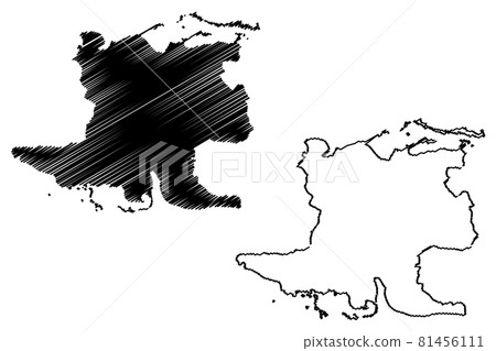 Matanzas Province (Republic of Cuba, Provinces of Cuba) map vector illustration, scribble sketch Matanzas map.... Matanzas Province (Republic of Cuba, Provinces of Cuba) map vector illustration, scribble sketch Matanzas map.... 81456111