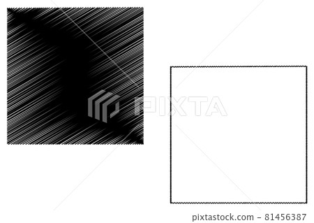 Castro County, Texas (Counties in Texas, United States of America,USA, U.S., US) map vector illustration, scribble sketch Castro map 81456387