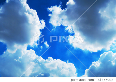 Landscape of blue sky and white clouds 81456908