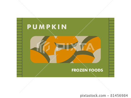 Illustration of frozen pumpkin 81456984
