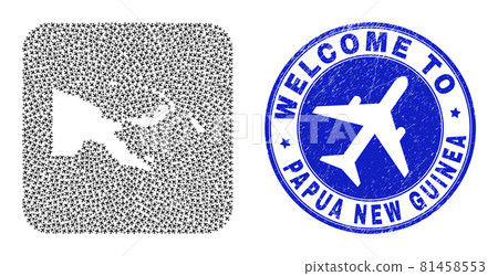 Welcome Rubber Seal and Papua New Guinea Map Trip Hole Mosaic Welcome Rubber Seal and Papua New Guinea Map Trip Hole Mosaic 81458553