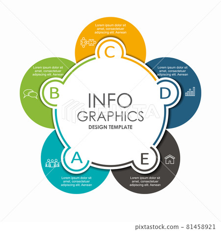 Infographic design template with place for your data. Vector illustration. 81458921
