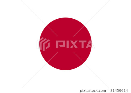 日本國旗，白底貝尼，縱橫比 2:3 81459614