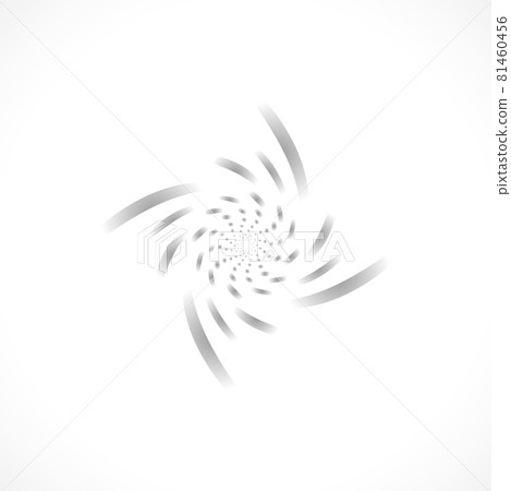 Abstract cirkle black icon Stock Vector