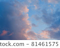 A cloud that stains in the sunset 81461575