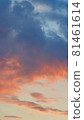 Orange stained cloud 81461614