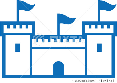 Castle icon illustration Castle icon illustration 81461731