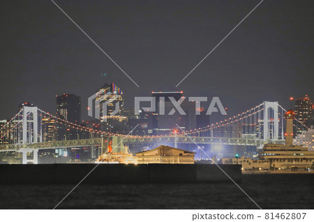城南島海濱公園的東京中央夜景 81462807