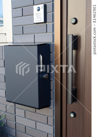 The entrance of a newly built house 81462901