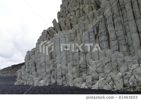 Reynisfjara lava beach view, south Iceland landscape 81463693