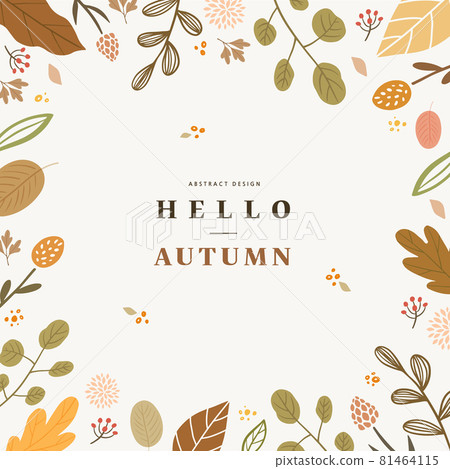 autumn, abstract, frame, template 81464115