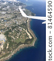 Okinawa seen from an airplane 81464590
