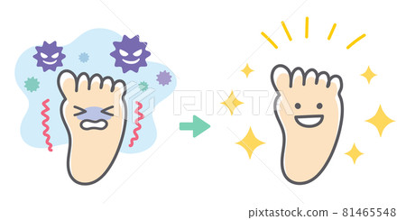 腳氣病康復前後 腳氣病康復前後 81465548