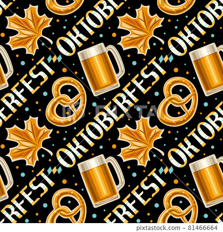 Vector Oktoberfest Seamless Pattern - Stock Illustration [81466664] - PIXTA