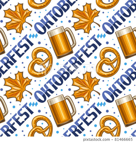 Vector Oktoberfest Seamless Pattern - Stock Illustration [81466665] - PIXTA