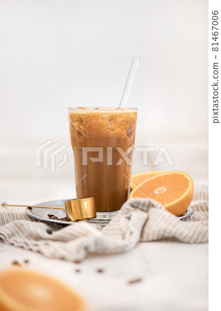 Iced Coffee and fresh orange juice blended Iced Coffee and fresh orange juice blended 81467006