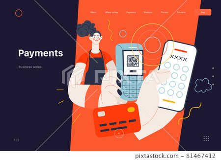 Business topics - payments, web template. Modern flat vector Business topics - payments, web template. Modern flat vector 81467412
