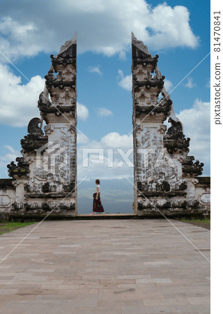 Scenery at Lempuyang Temple in Bali Scenery at Lempuyang Temple in Bali 81470841