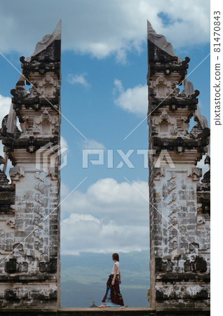 Scenery at Lempuyang Temple in Bali Scenery at Lempuyang Temple in Bali 81470843