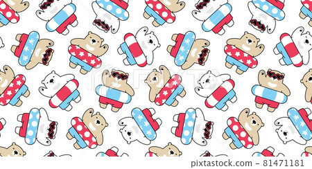 Bear seamless pattern polar swimming ring pool ocean vector cartoon beach teddy doodle scarf gift wrapping paper tile background repeat wallpaper illustration design Bear seamless pattern polar swimming ring pool ocean vector cartoon beach teddy doodle scarf gift wrapping paper tile background repeat wallpaper illustration design 81471181