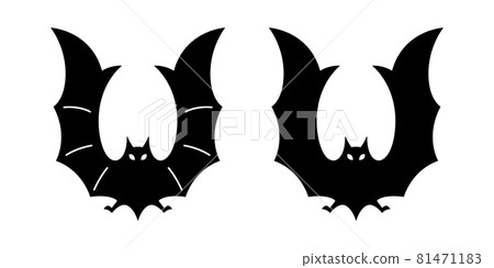 bat vector icon logo Halloween symbol dracula Vampire ghost flying character cartoon doodle sign illustration design 81471183