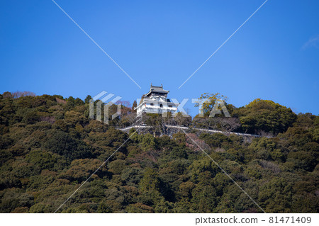 EOS6D. Iwakuni, Yamaguchi Prefecture, Iwakuni Castle and the sky. 81471409