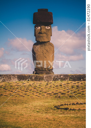 Moai at Ahu Tongariki, Easter island, Chile. Moai at Ahu Tongariki, Easter island, Chile. 81472290