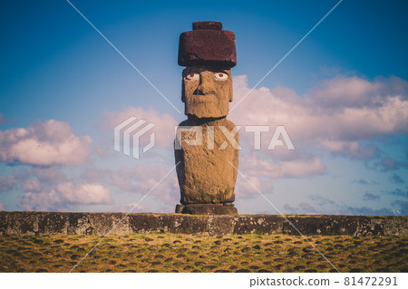 Moai at Ahu Tongariki, Easter island, Chile. Moai at Ahu Tongariki, Easter island, Chile. 81472291
