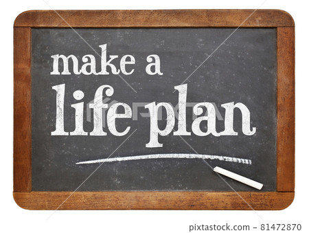 Make a life plan - advice on blackboard Make a life plan - advice on blackboard 81472870