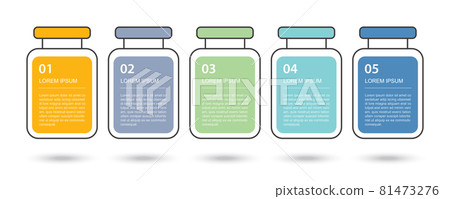 Vaccine bottle abstract data infographic. Medical and healthcare infographic template. Vaccine bottle abstract data infographic. Medical and healthcare infographic template. 81473276