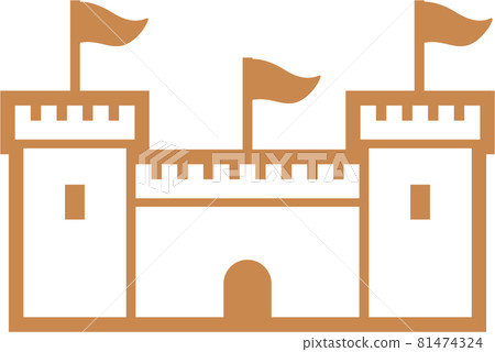 Castle icon illustration Castle icon illustration 81474324