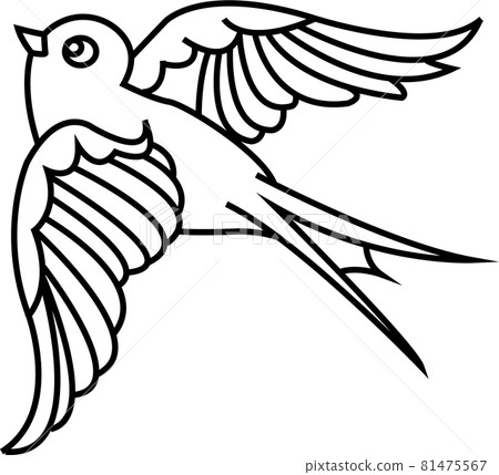 四葉草和燕子 81475567